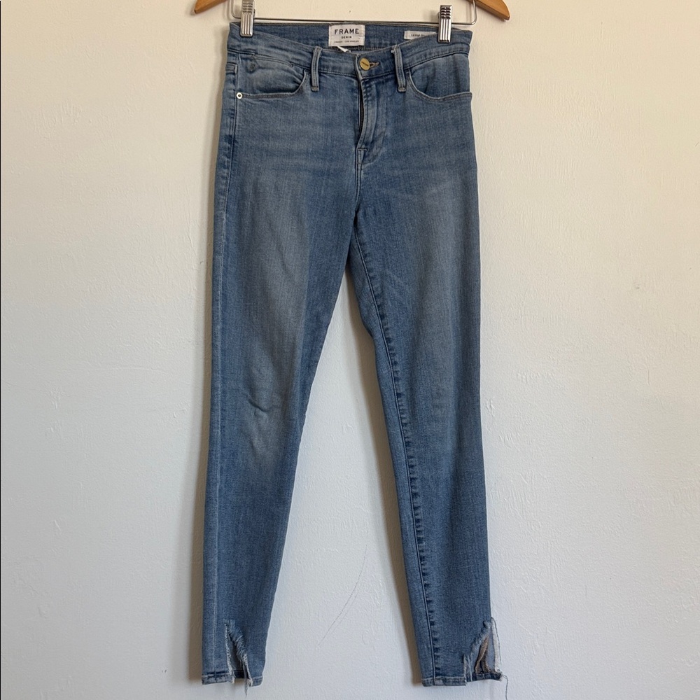 Frame Denim Women's Classic Blue Skinny Jeans